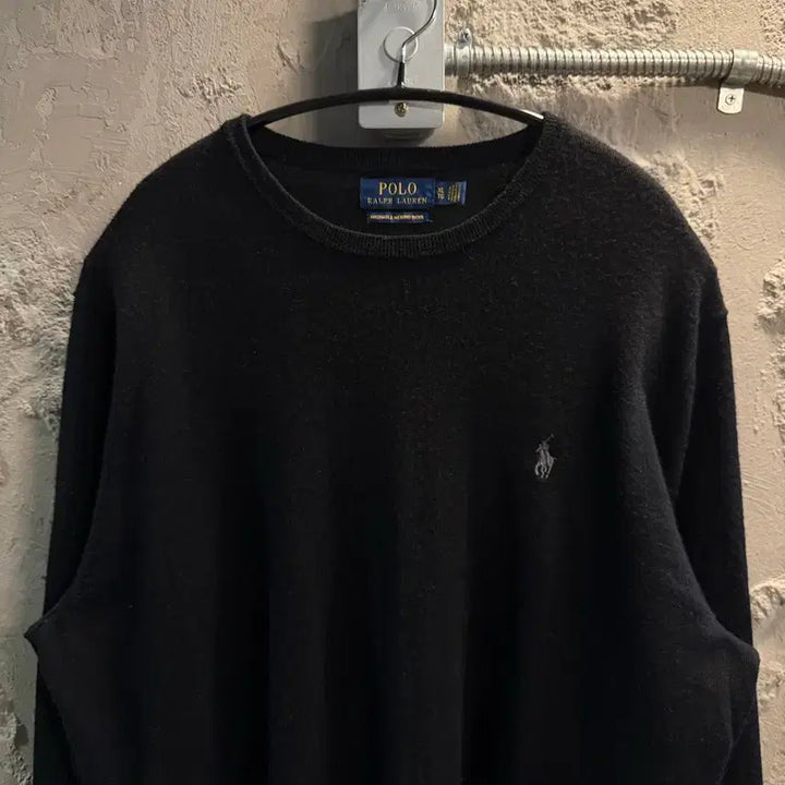 [BUNJANG] Polo Ralph Lauren Merino Wool Knit Sweater / XL 폴로랄프로렌 POLO 메리노 울 니트 블랙