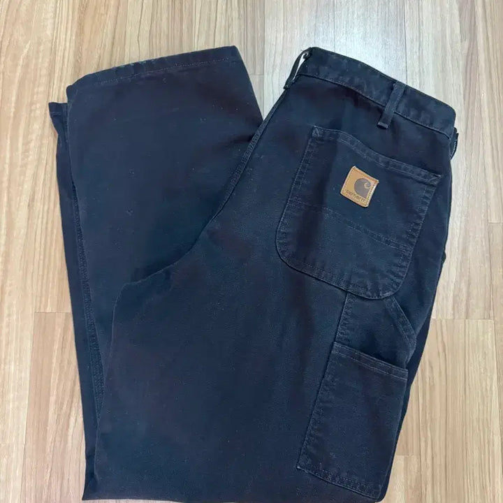 [SOLD OUT] [35] 칼하트 싱글니 팬츠 블랙35x30