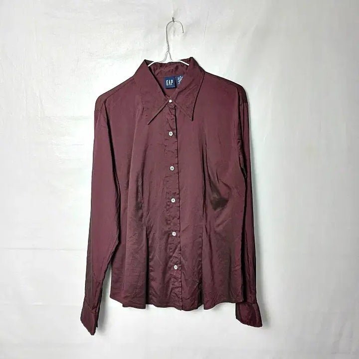 [BUNJANG] GAP Wine Pearl Dress Shirt / GAP 갭 봄여름 와인펄 드레스 셔츠 95