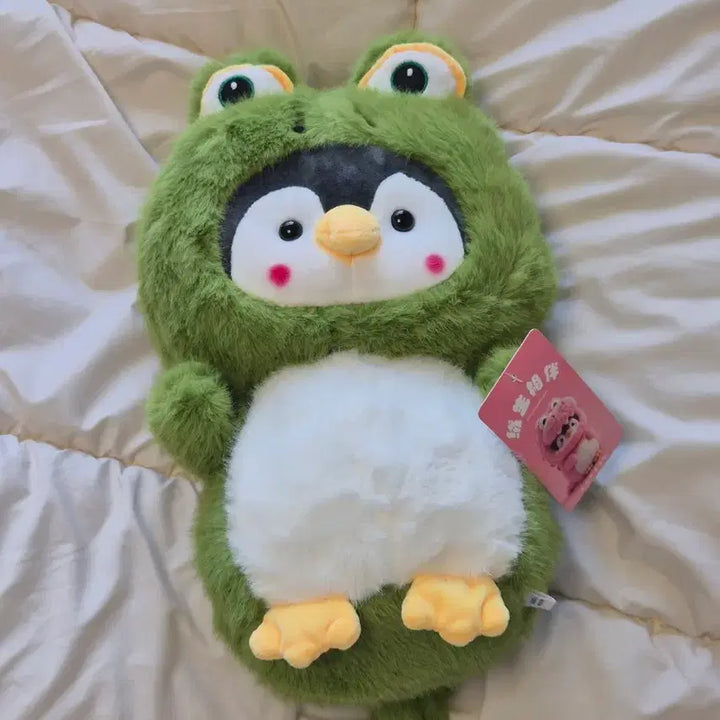[BUNJANG] Penguin Plush Toy in Dinosaur Pajamas / 공룡잠옷 펭귄봉제인형