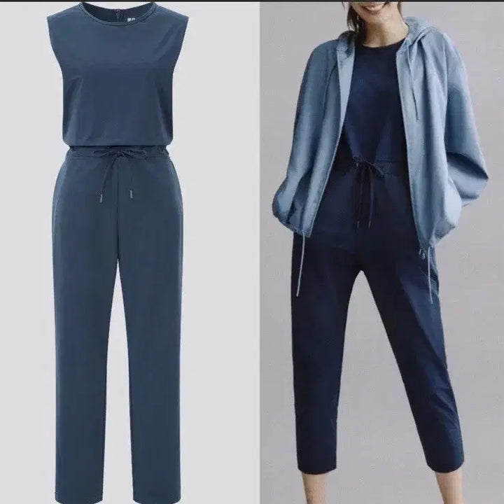 [BUNJANG] Uniqlo Theory Ultra Stretch Sleeveless Jumpsuit / 띠어리 유니클로 L 울트라 스트레치 민소매 점프수트 W-원피스-258