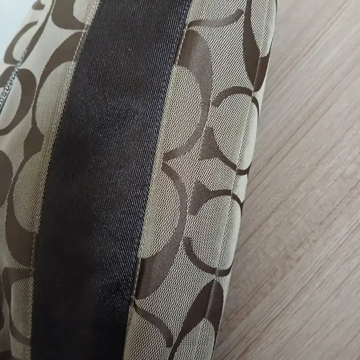 [BUNJANG] Coach Signature Stripe Crossbody File Shoulder Bag / 여성 코치 시그니처 스트라이프 크로스바디 파일 숄더백, 크로스백
