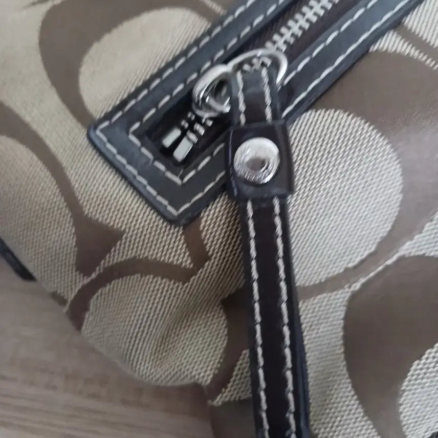 [BUNJANG] Coach Signature Stripe Crossbody File Shoulder Bag / 여성 코치 시그니처 스트라이프 크로스바디 파일 숄더백, 크로스백
