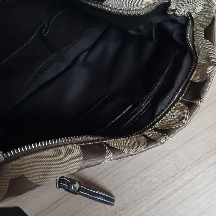 [BUNJANG] Coach Signature Stripe Crossbody File Shoulder Bag / 여성 코치 시그니처 스트라이프 크로스바디 파일 숄더백, 크로스백
