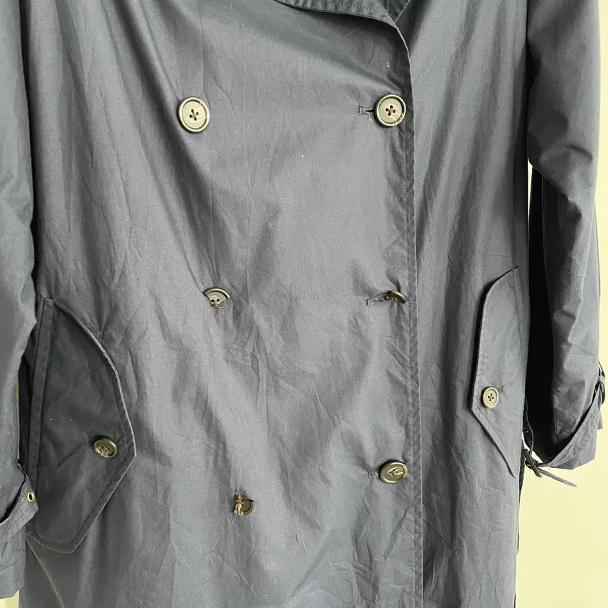 [BUNJANG] Polo Ralph Lauren Navy Double Trench Coat / 폴로 랄프로렌 네이비 더블 트렌치 코트