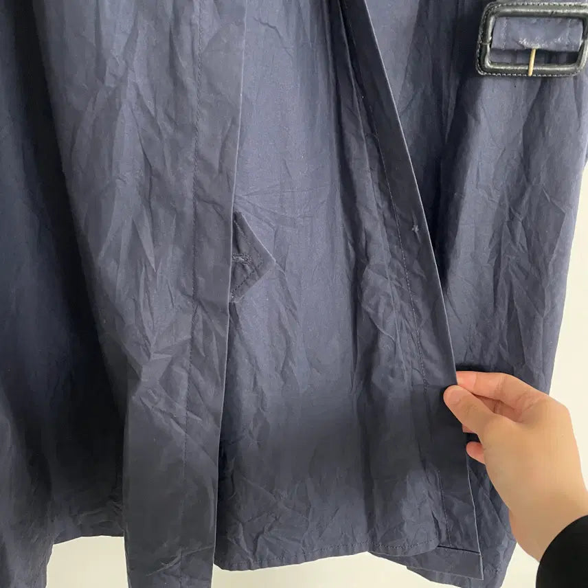 [BUNJANG] Polo Ralph Lauren Navy Double Trench Coat / 폴로 랄프로렌 네이비 더블 트렌치 코트