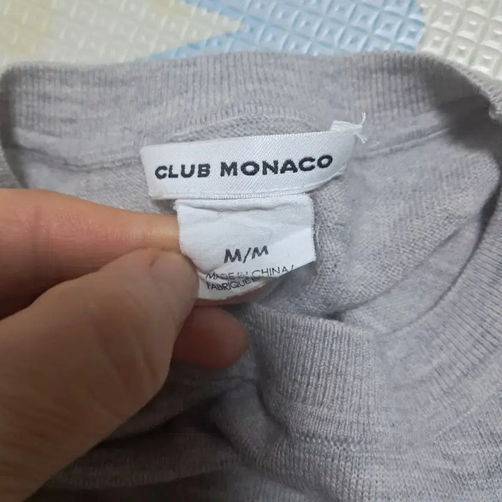 [BUNJANG] Club Monaco Grey Spring Knit Sweater / 클럽모나코 그레이 봄 니트 55(얇은 울 소재)