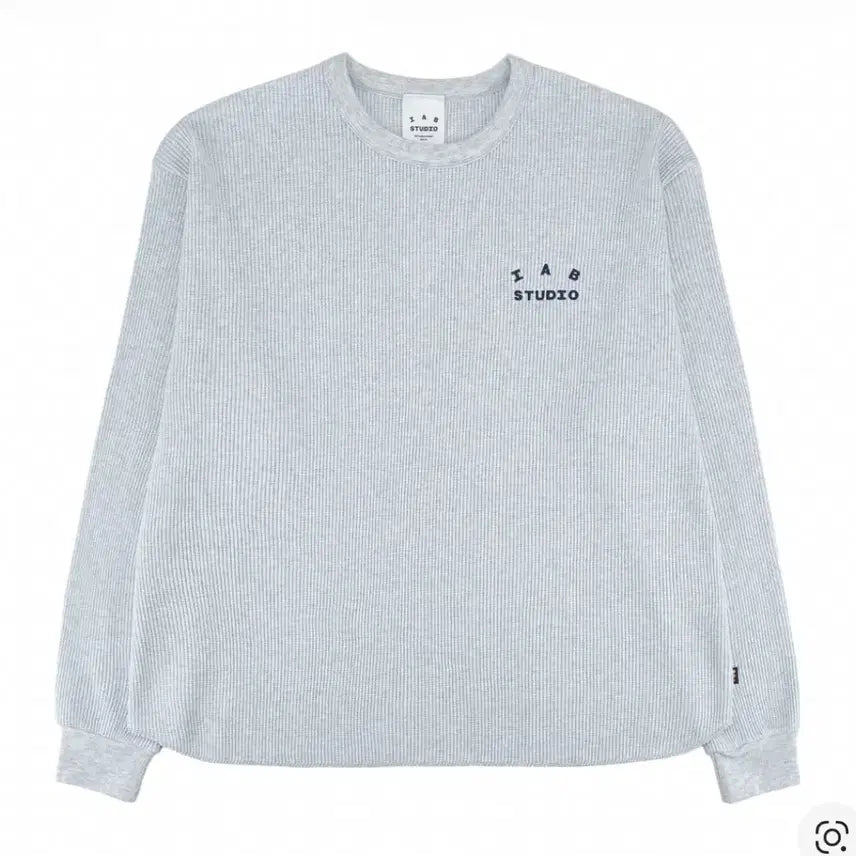 [BUNJANG] IAB Studio Waffle Long Sleeve Light Gray / 아이앱 스튜디오 아이앱 와플 롱슬리브 라이트 그레이