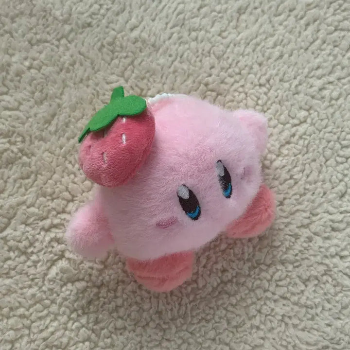 [BUNJANG] Kirby Strawberry Mascot Plushie Keyring / 별의 커비 인형 딸기 마스코트 뽑기 키링 귀여운 인형