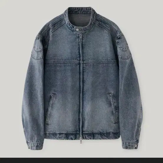 [BUNJANG] Lafarge Store Scav Washing Denim Racer Jacket M / 라퍼지스토어 스캐브 워싱데님 레이서 자켓M