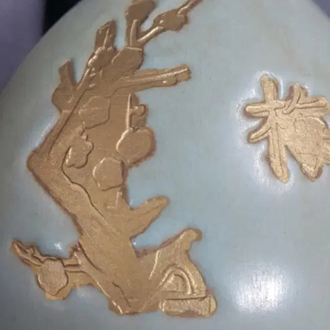 [BUNJANG] Song Dynasty Celadon Prunus Vase Antique / 송 여요 각매화문 옥호춘병 중국도자기 골동품 미술품 수집품