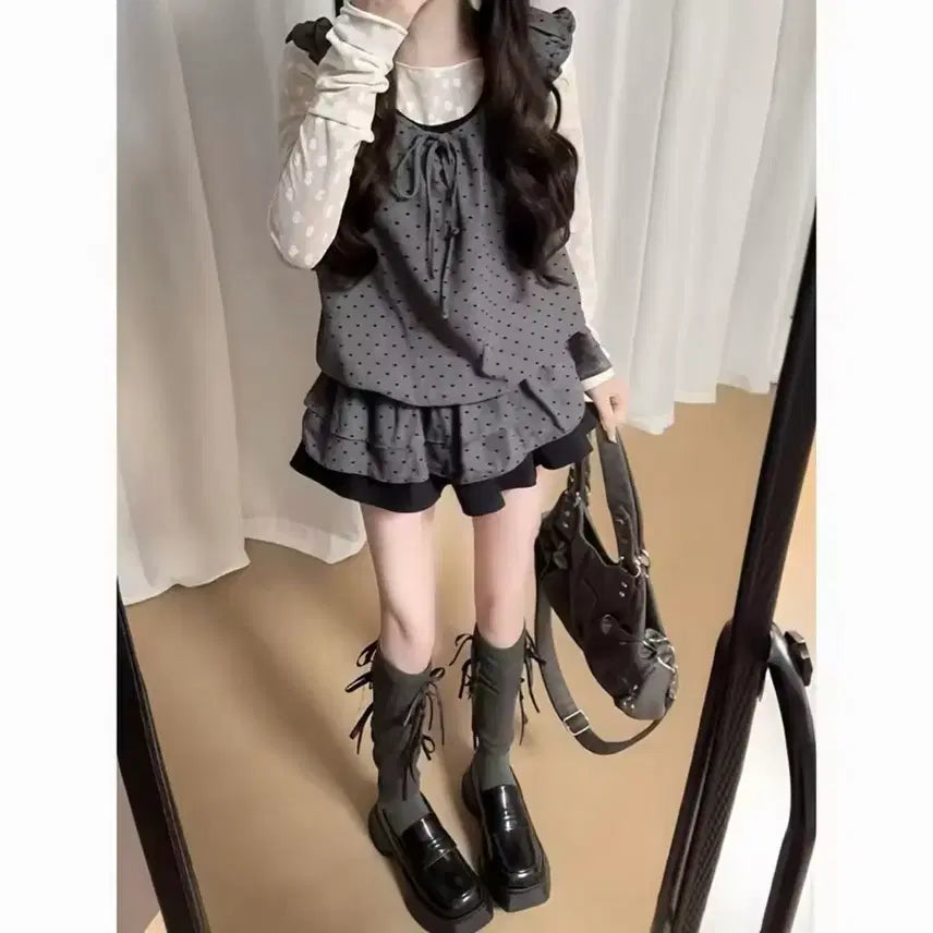 [BUNJANG] Y2K Vintage Three-Piece Set / 쓰리피스세트 / 데일리 캐주얼 데이트룩 러블리 빈티지 y2k