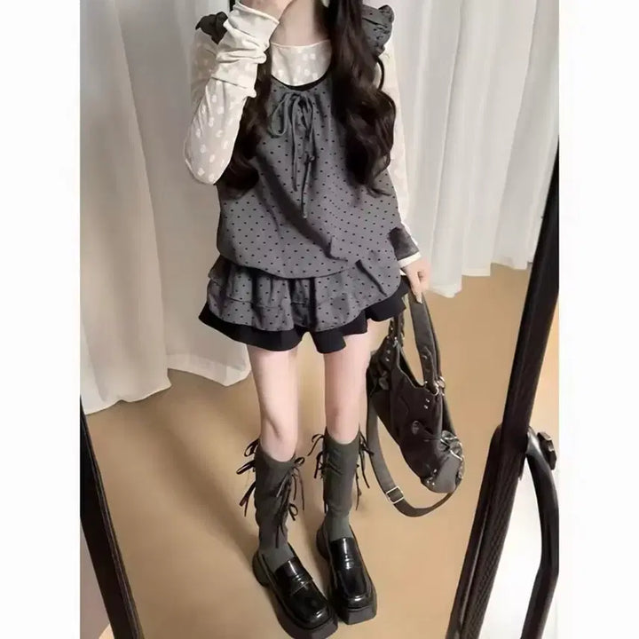 [BUNJANG] Y2K Vintage Three-Piece Set / 쓰리피스세트 / 데일리 캐주얼 데이트룩 러블리 빈티지 y2k