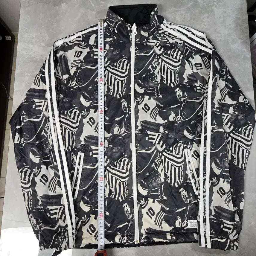 [SOLD OUT] 아디다스 리버시블 패턴 집업 바람막이 자켓 095 양면