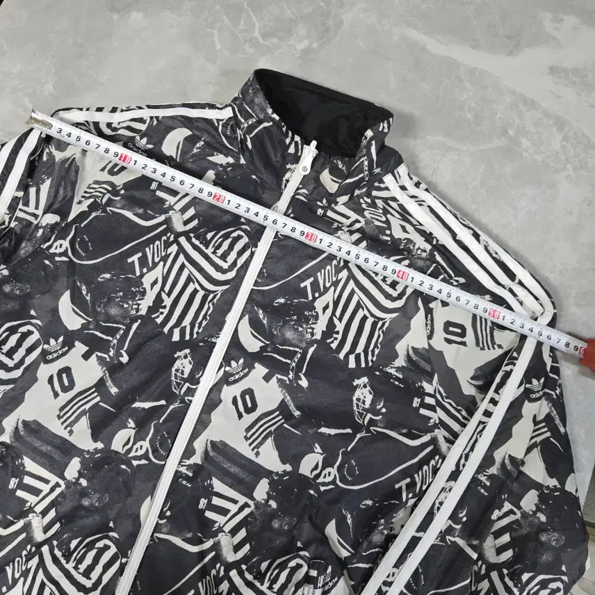 [SOLD OUT] 아디다스 리버시블 패턴 집업 바람막이 자켓 095 양면