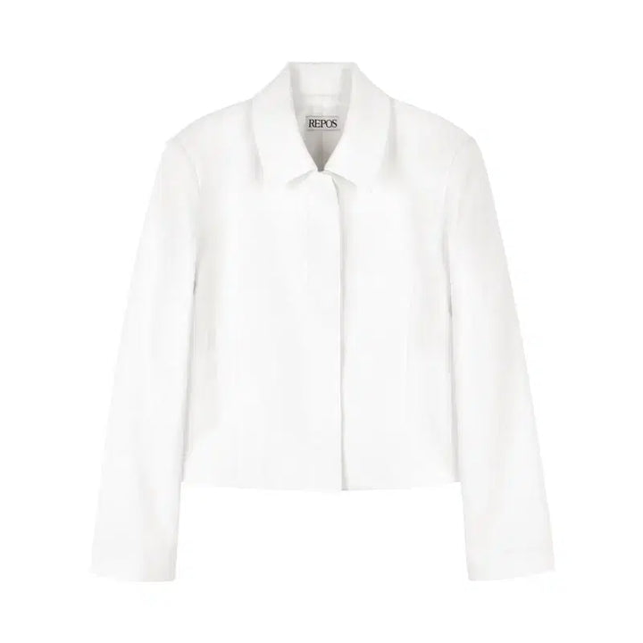 [BUNJANG] Repos Linen Cotton Jacket White S / repos 리포스 LINEN COTTON JACKET WHITE