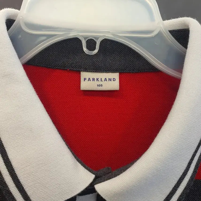 [SOLD OUT] [105] 파크랜드 정품 남성 배색 스트라이프 카라티 (상태 양호)
