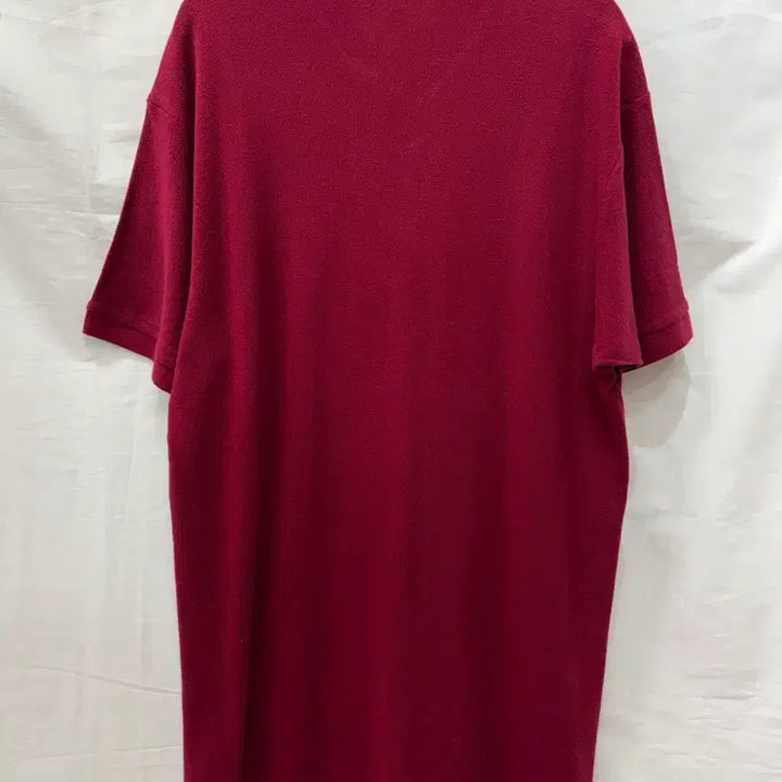 [BUNJANG] Burberry Polo Shirt - Wine Color - Size L / 버버리 카라티 와인색 L/95사이즈(정품)