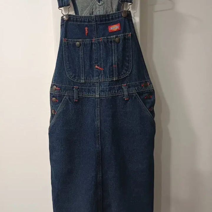 [SOLD OUT] 디키즈 데님 멜빵 치마