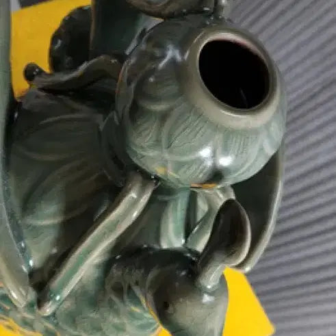 [BUNJANG] Goryeo Celadon Phoenix-Shaped Ewer Porcelain Antique / 고려청자 봉황형 주자 도자기 골동품 고려 청자 수집품 고미술품 주전자