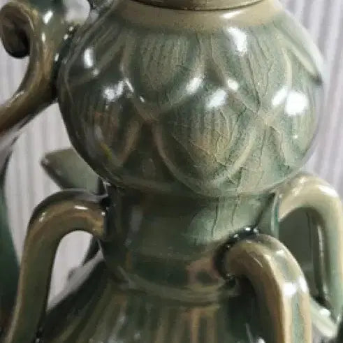 [BUNJANG] Goryeo Celadon Phoenix-Shaped Ewer Porcelain Antique / 고려청자 봉황형 주자 도자기 골동품 고려 청자 수집품 고미술품 주전자