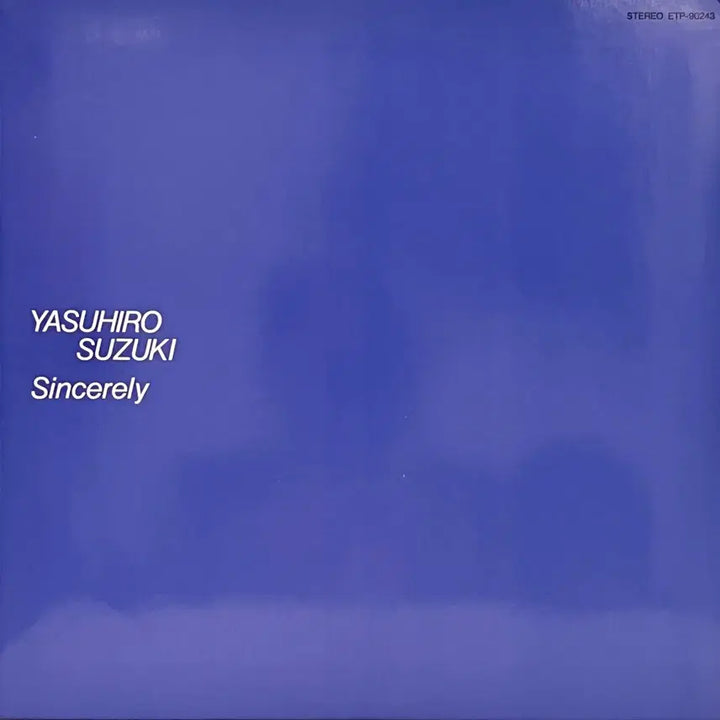 [SOLD OUT] AOR LP 스즈키 야스히로 YasuhiroSuzuki-Sincerely