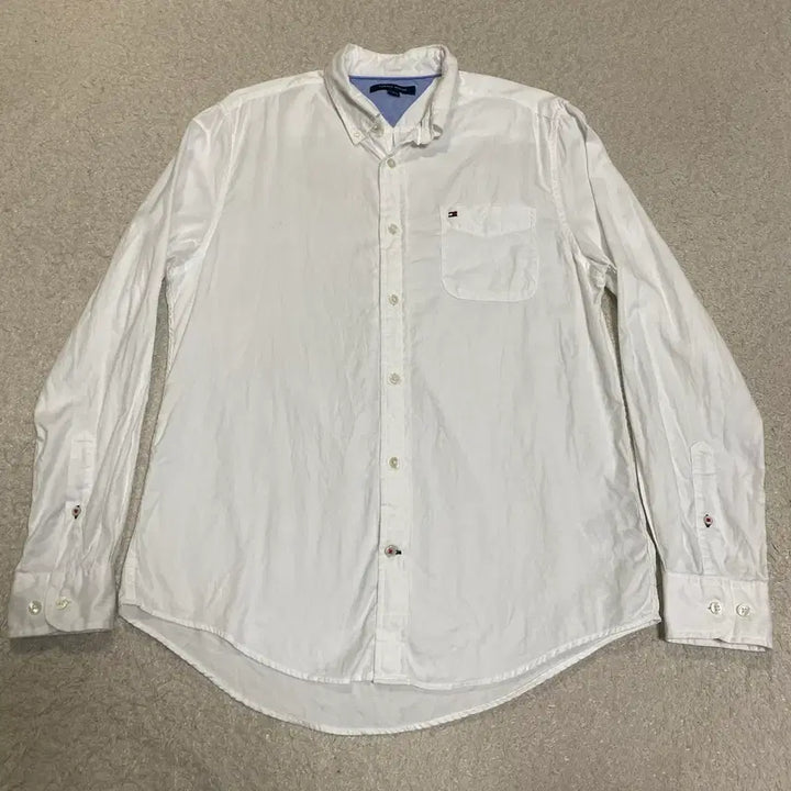 [SOLD OUT] 타미힐피거 화이트 긴팔 셔츠 m