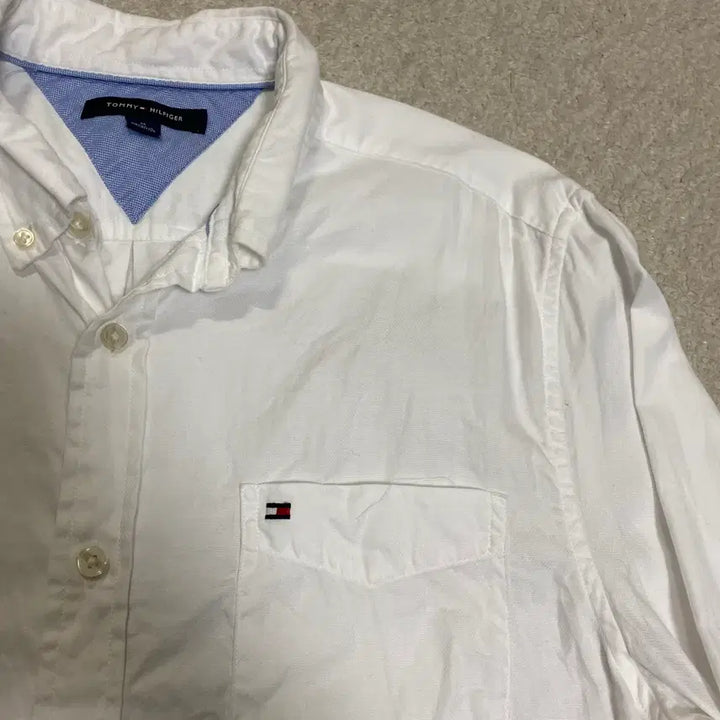[SOLD OUT] 타미힐피거 화이트 긴팔 셔츠 m