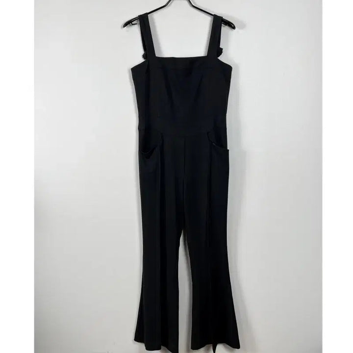 [BUNJANG] RaDen Black Bootcut Suspender Pants / 부츠컷 국내제작 멜빵 바지 블랙 여F/라덴