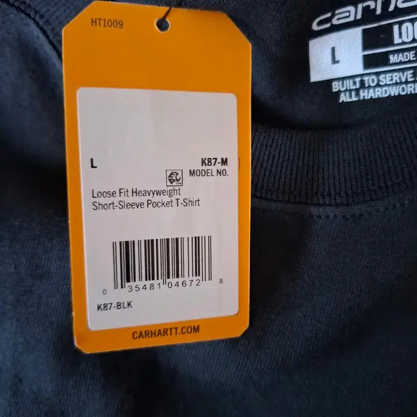 [BUNJANG] Carhartt Loose Fit Heavyweight Regular Short Sleeve Pocket T-Shirt - Black / (L 새상품)칼하트 루즈 핏 헤비웨이트 레귤러 숏슬리브 포켓 티셔츠 블랙
