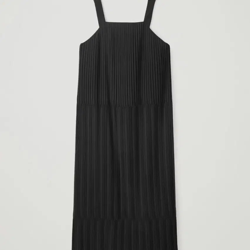 [BUNJANG] COS Black Pleated Long Dress / COS 블랙 플리츠 롱 원피스