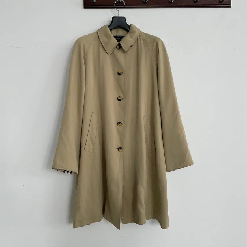 [BUNJANG] Burberry Beige Single Breasted Trench Coat / 버버리 베이지 싱글 맥 트렌치 코트