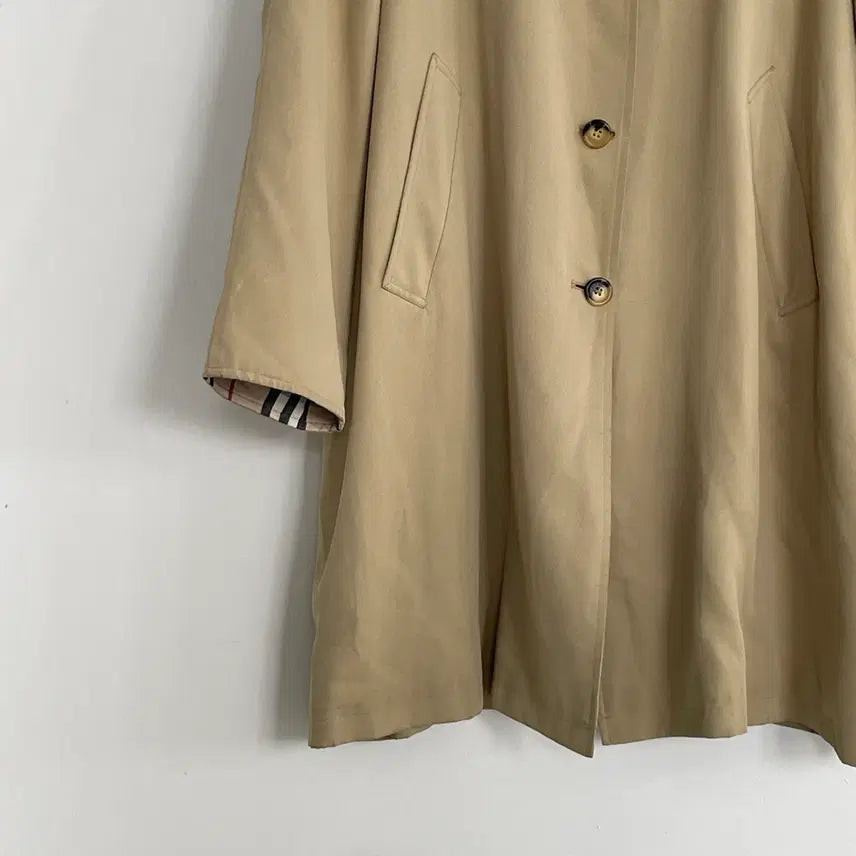 [BUNJANG] Burberry Beige Single Breasted Trench Coat / 버버리 베이지 싱글 맥 트렌치 코트