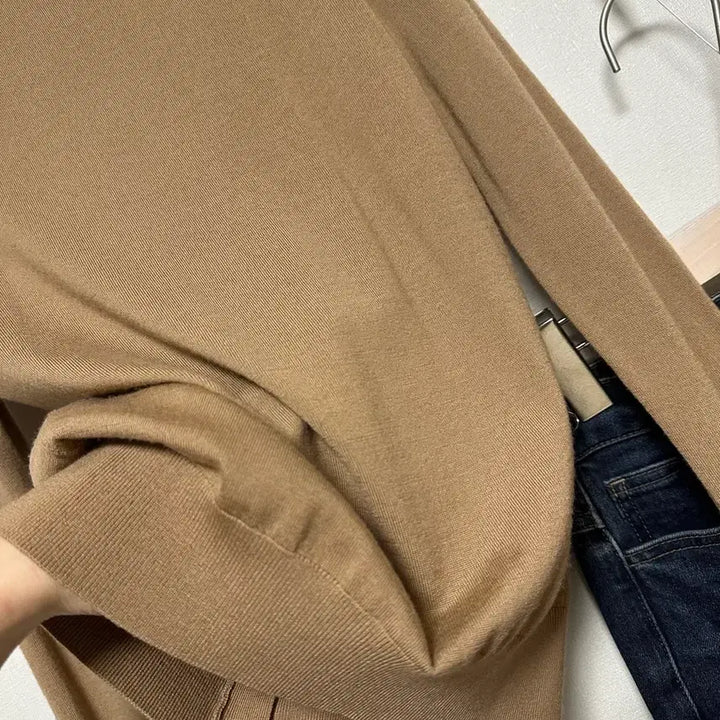 [SOLD OUT] 띠어리 실켓 울 카멜 가디건