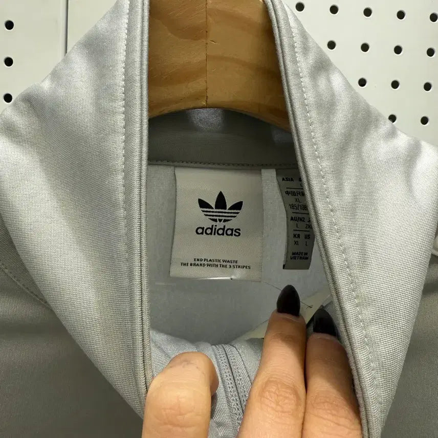 [BUNJANG] Adidas Firebird Silver Gray Track Top / 아디다스 파이어버드 실버 그레이 트랙탑 U1606