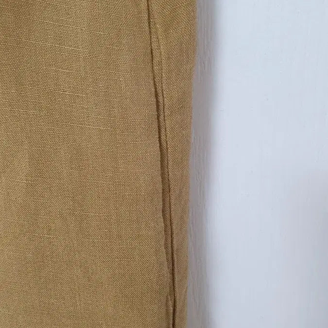 [BUNJANG] Byulbat Linen Shirt Dress Camel / byulbat 별밭양품점 린넨 셔츠 원피스 카멜