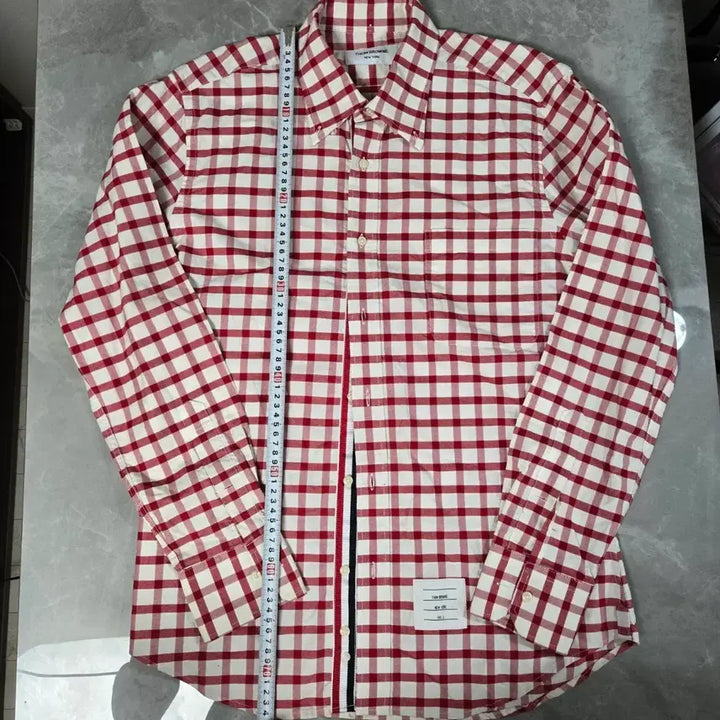 [SOLD OUT] 톰브라운 레드 체크 셔츠