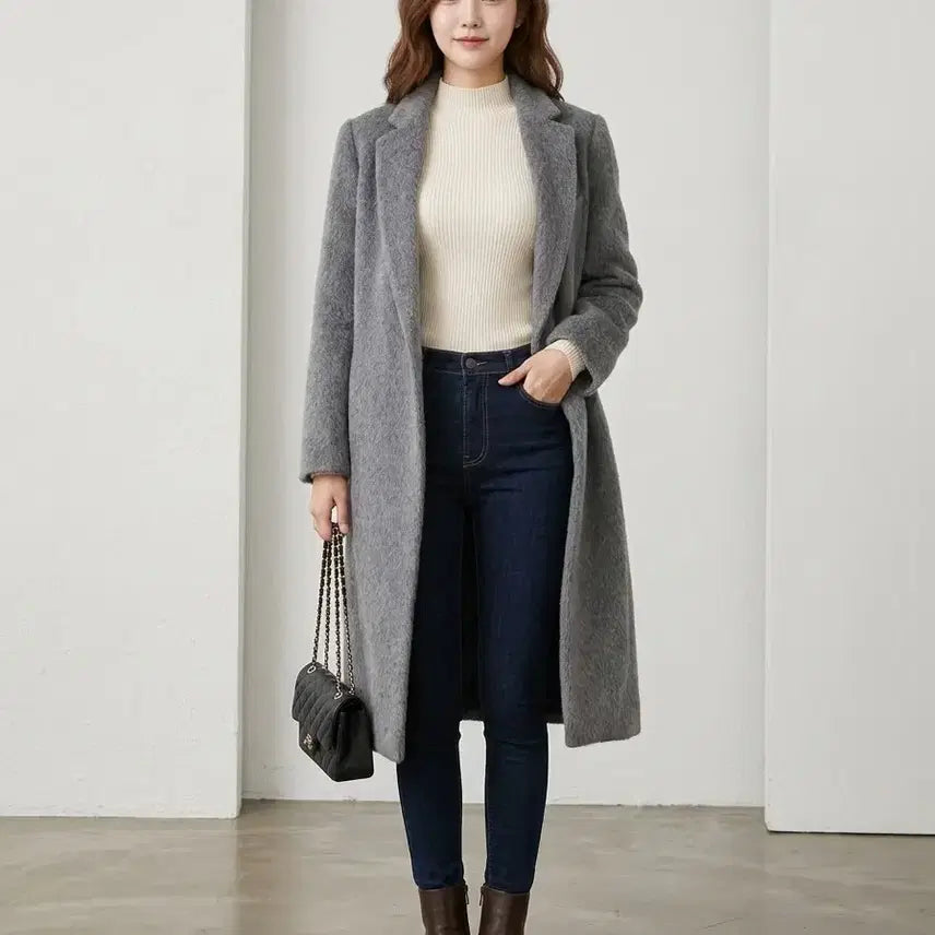 [BUNJANG] MOJO.S.PHINE Suri Alpaca Blend Half/Long Coat / 모조에스핀(MOJO.S.PHINE) 수리 알파카 혼방 하프/롱 코트