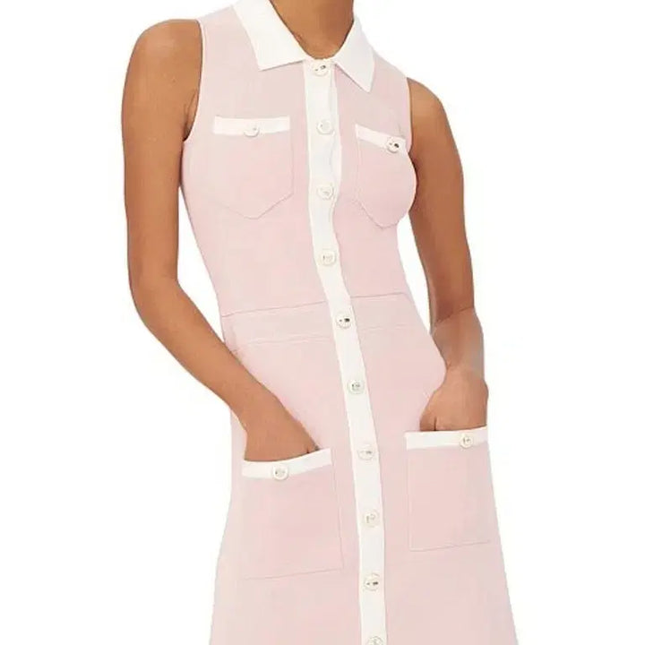 [BUNJANG] Maje Pale Pink Knit Dress / (새상품)마쥬 Maje 페일핑크 니트 원피스 36 사이즈 (66만=>23