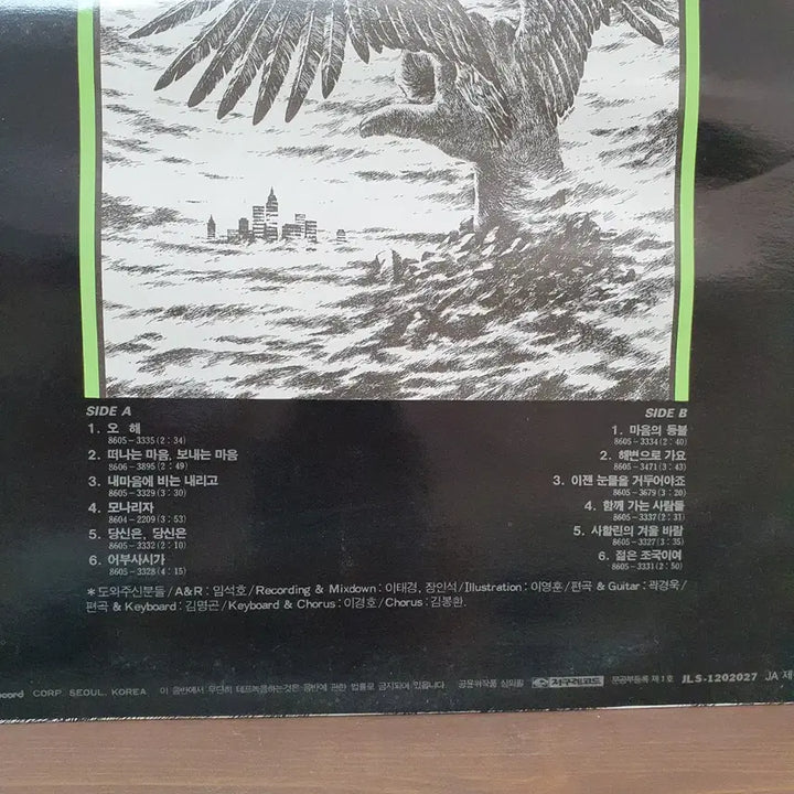 [BUNJANG] Song Gol Mae Vol. 6 LP 1986 / 송골매 6집 LP 1986 지구레코드