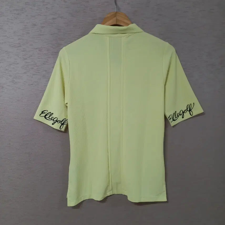 [BUNJANG] Elle Golf Yellow Half-Zip T-Shirt / B4-18/엘르골프 노랑 반집업 티셔츠