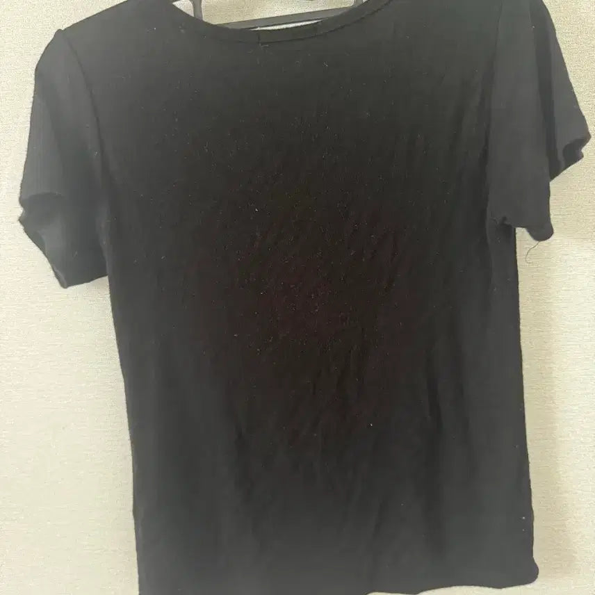 [SOLD OUT] 슬림반팔티 블랙 (본인착샷)