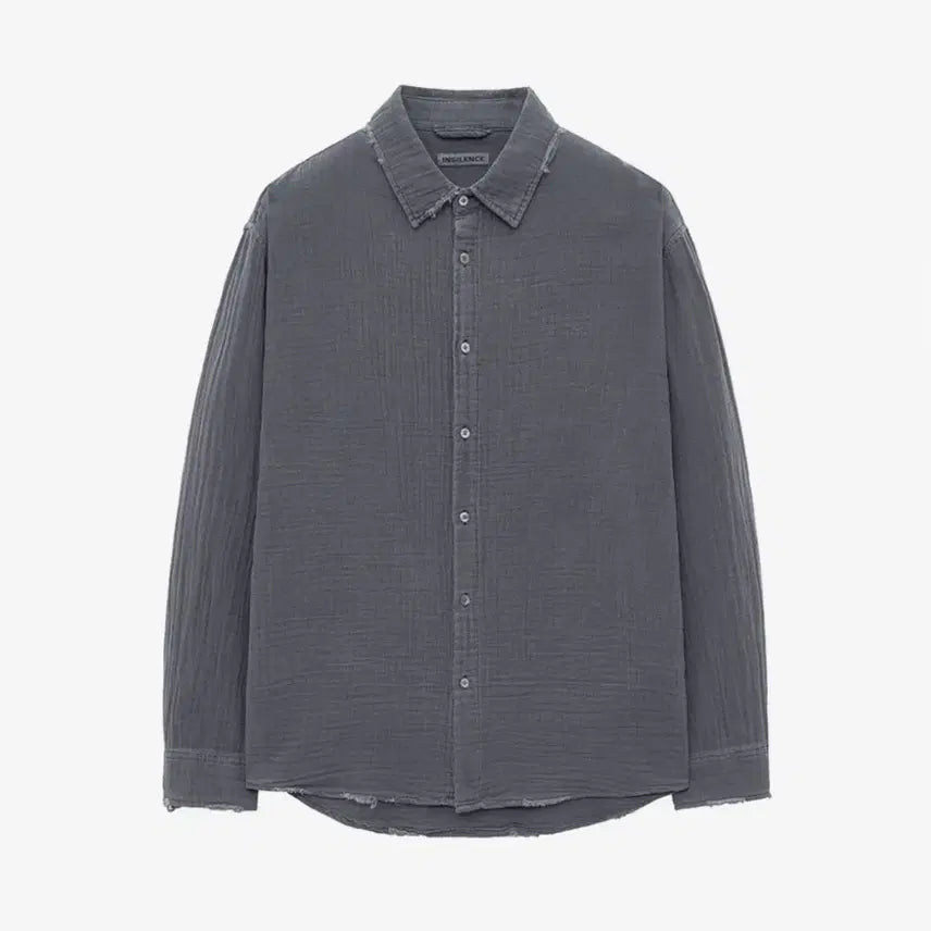 [SOLD OUT] 인사일런스 가먼트다이드 더블 거즈 셔츠 CHARCOAL L사이즈