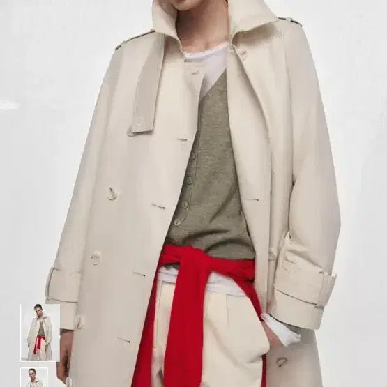 [BUNJANG] ZARA Trench Coat Light Beige / 자라 트렌치코트 라이트베이지 신상