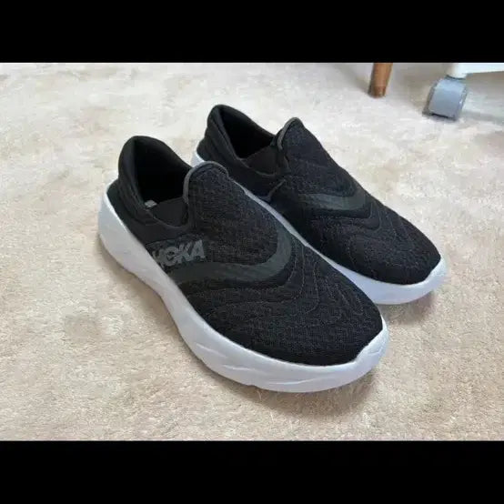 [BUNJANG] Hoka Recovery Slip-On Shoes Black 240 / 호카 리커버리 슈즈 블랙 슬립온 240 새제품