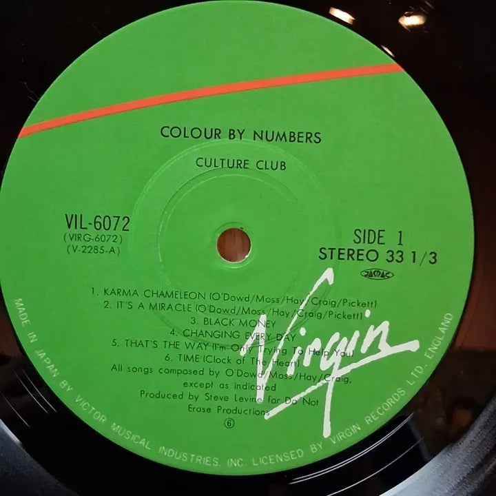 [SOLD OUT] 추억의 명반 컬쳐 클럽 Colour By Numbers LP