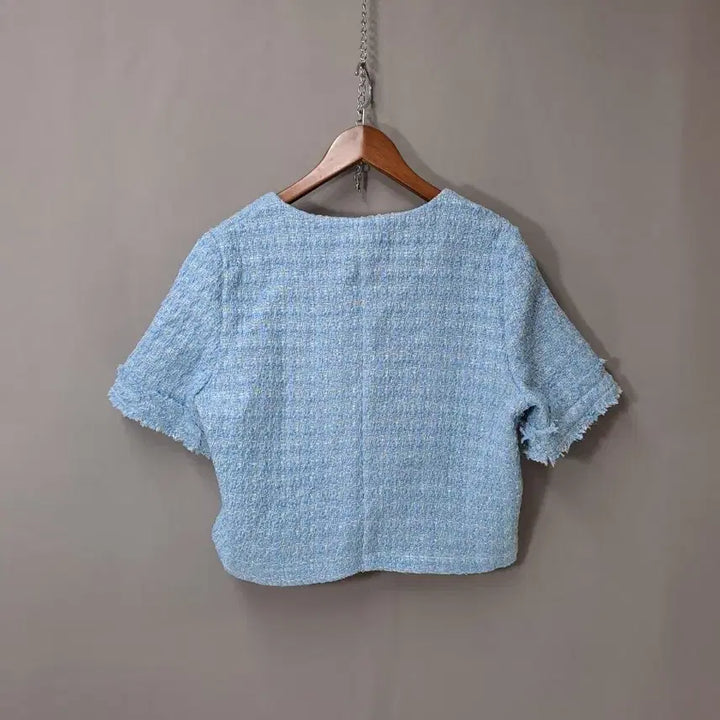 [BUNJANG] Customizable Tweed Short Sleeve Jacket / CUSTOMABLE 트위드 반팔 자켓