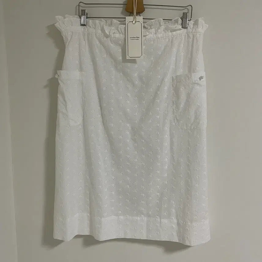[BUNJANG] Overdue Flare Shirring Cotton Skirt / 오버듀플레어 셔링 코튼 스커트 새상품