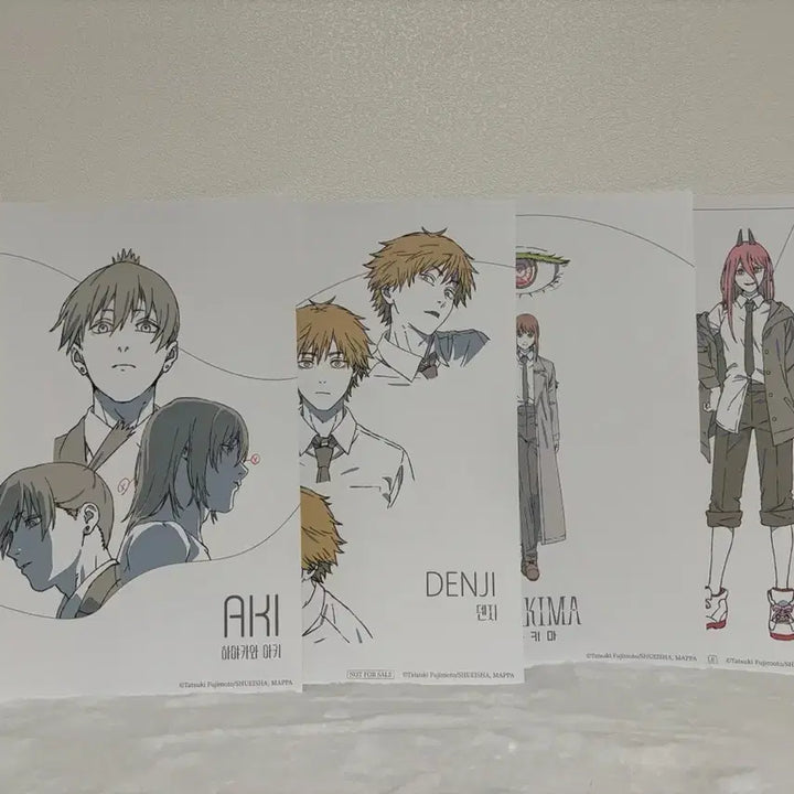 [BUNJANG] Chainsaw Man Pop-up Store Exclusive Set (Aki, Denji, Makima, Power) / 체인소맨 팝업 특전 4종 일괄 아키 덴지 마키마 파워