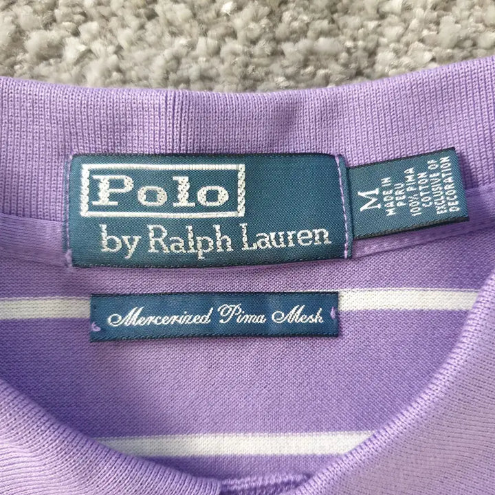 [BUNJANG] Polo Ralph Lauren Striped Polo Shirt / [무료배송] POLO RALPH LAUREN 반팔 폴로셔츠